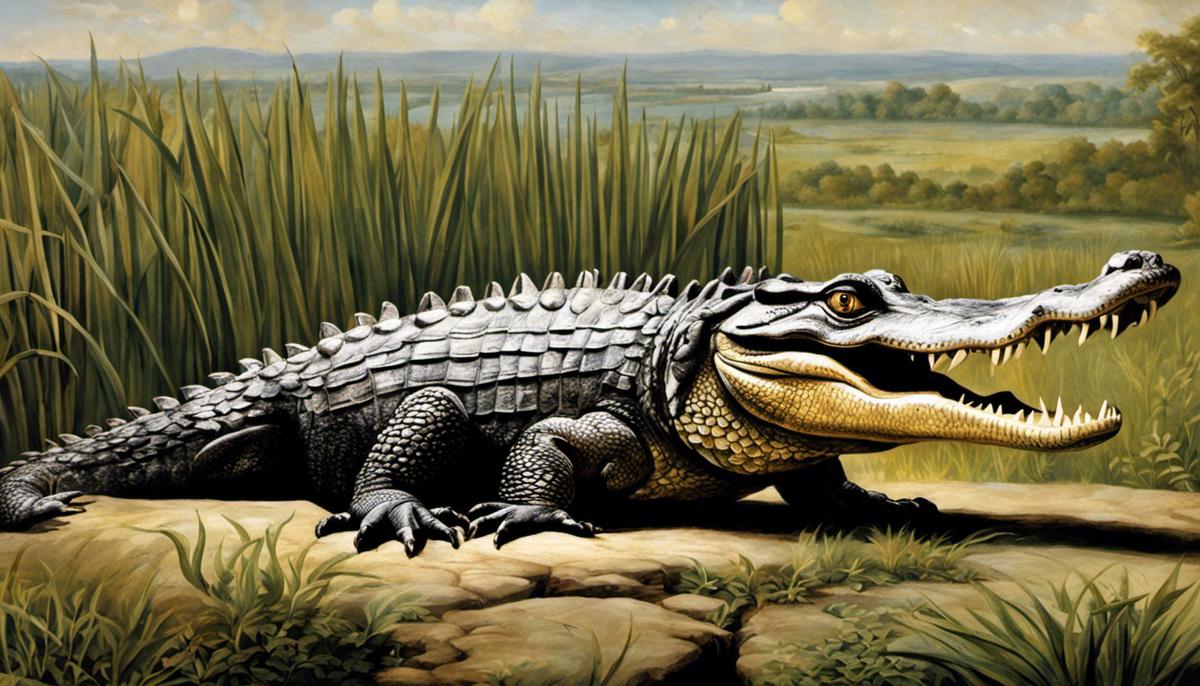 Image depicting the evolution of the alligator's symbolism within Christianity, from ancient times to contemporary interpretations.