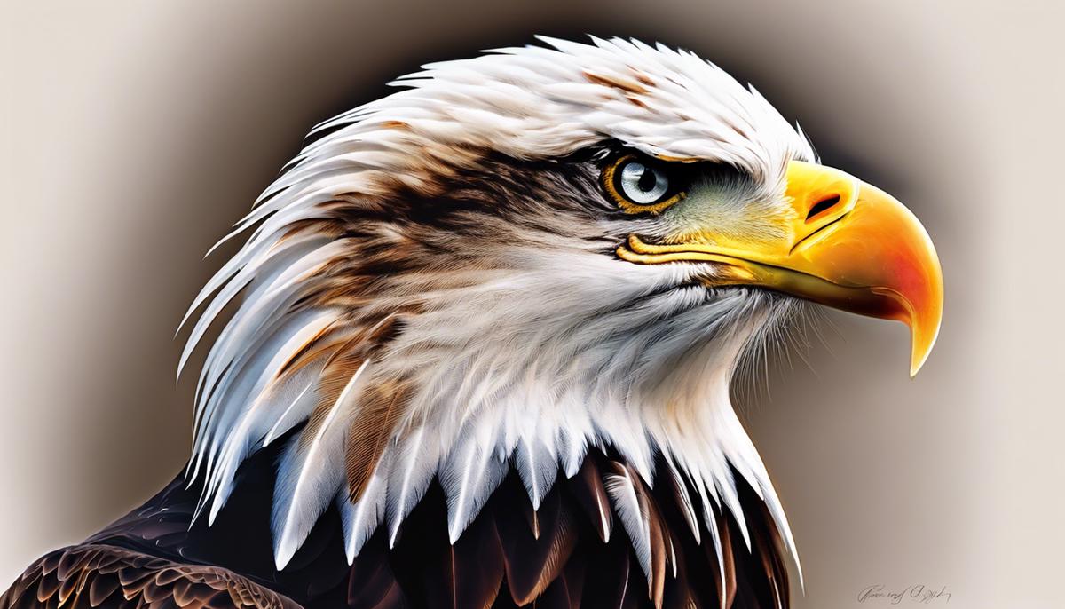A visually impaired person may not be able to see the image, but it represents the connection between dreaming and the bald eagle, as discussed in the text.