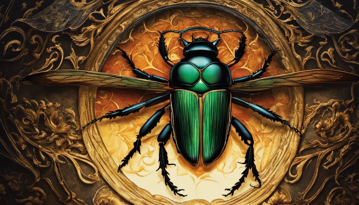 Image of a beetle representing the symbolic significance in both spiritual and psychological realms.