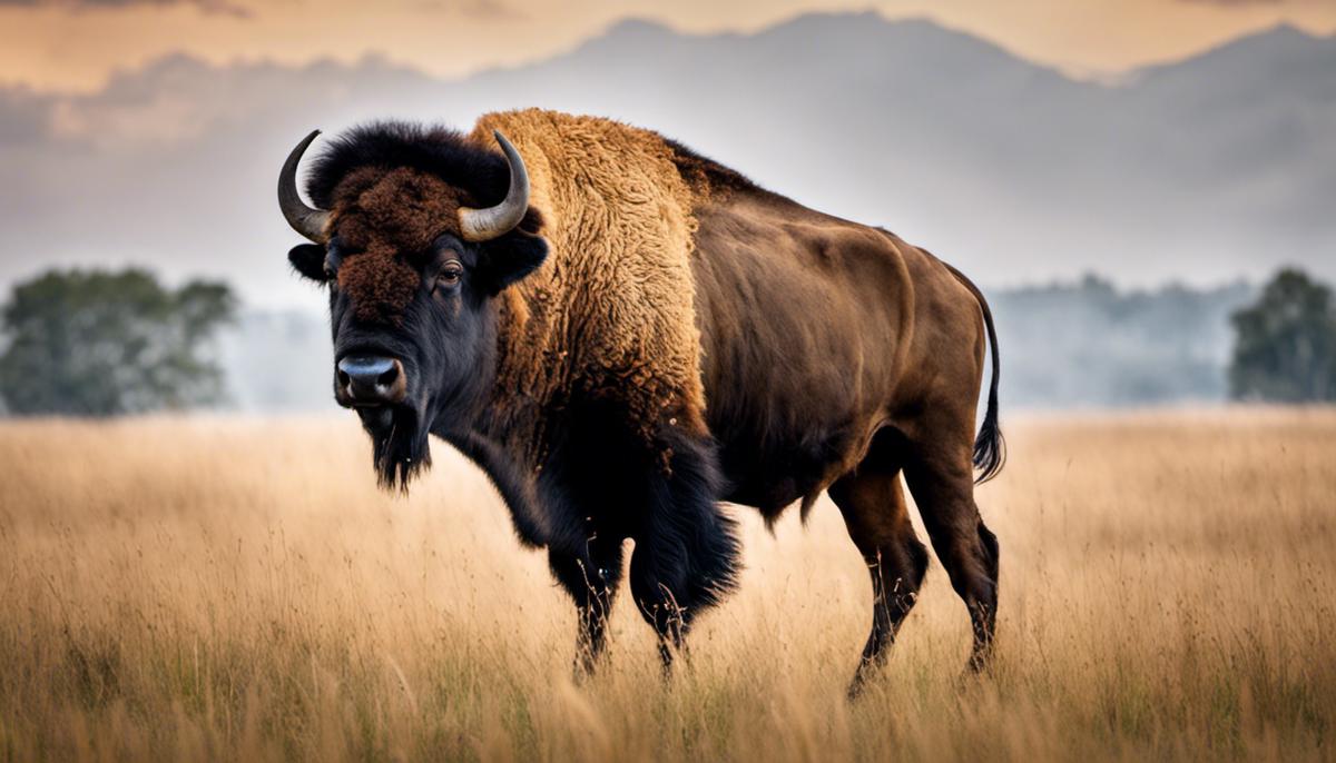 An image of a buffalo in a field