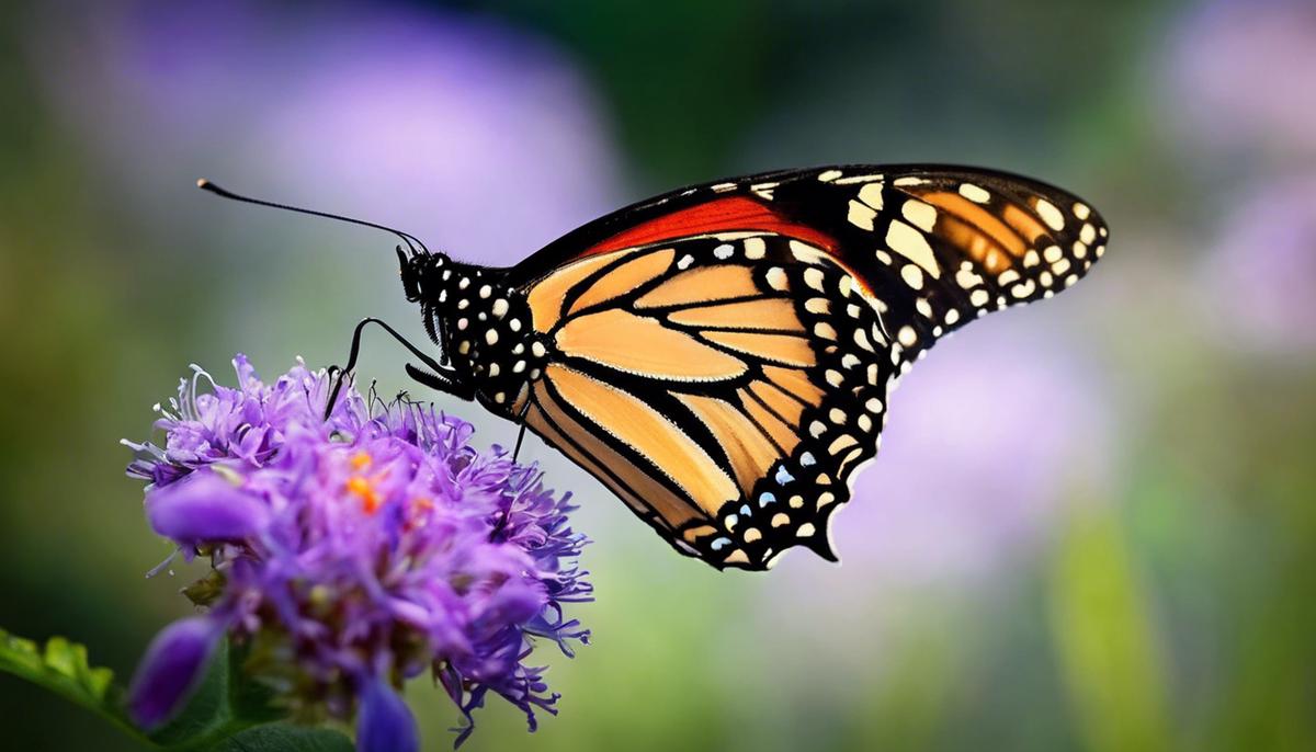 Image of a butterfly symbolizing deep self-awareness and personal evolution in dream interpretation.