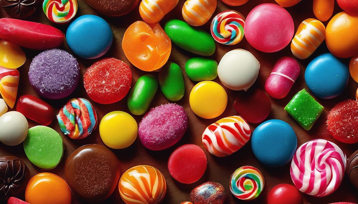 An image of colorful candies, symbolizing the diverse interpretations and meanings of candies in dreams.