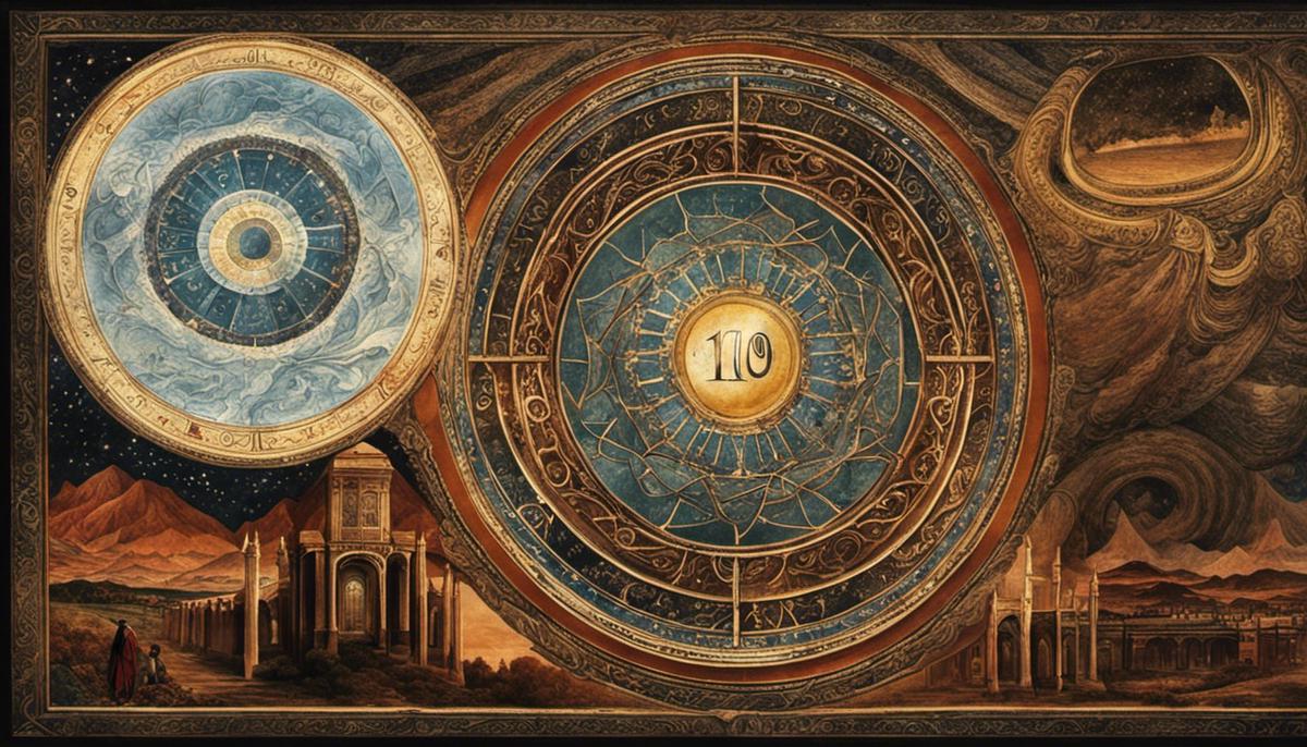 Image depicting Carl Jung and numerology, representing the significance of the number 10 in dreams
