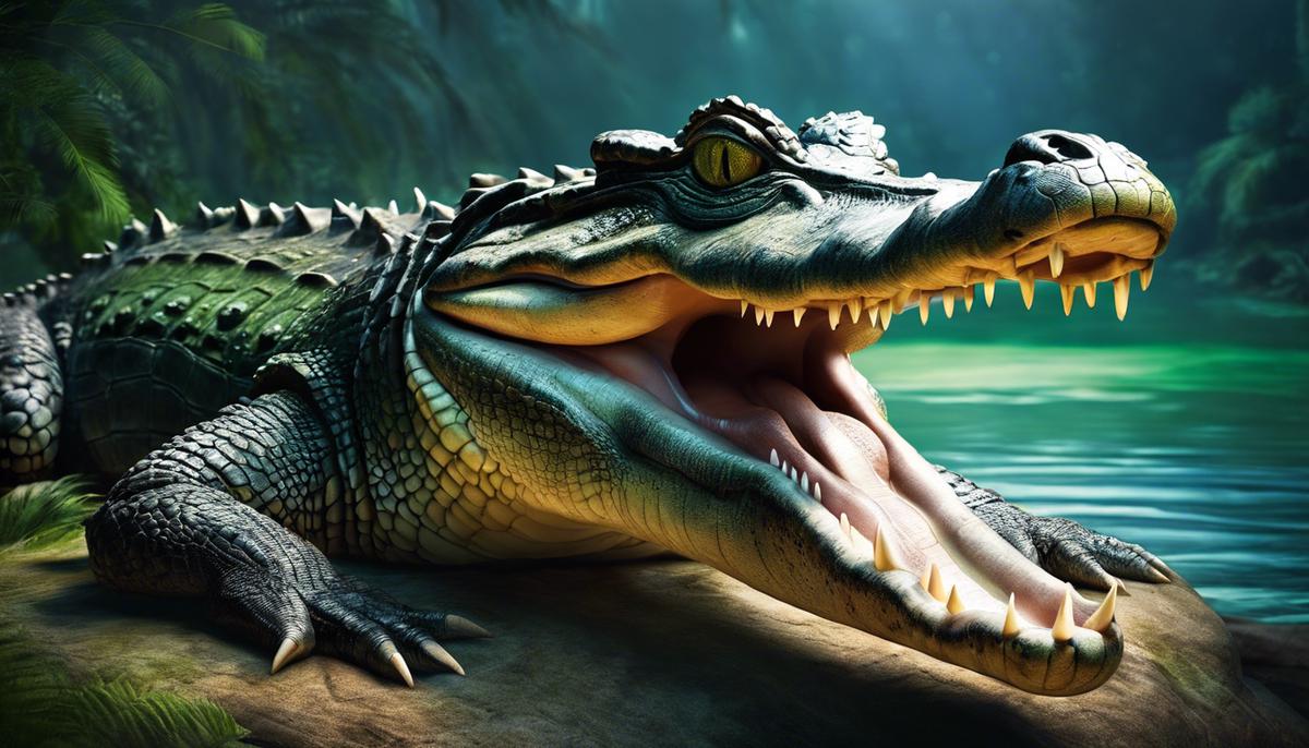 Image depicting a crocodile as a dream symbol