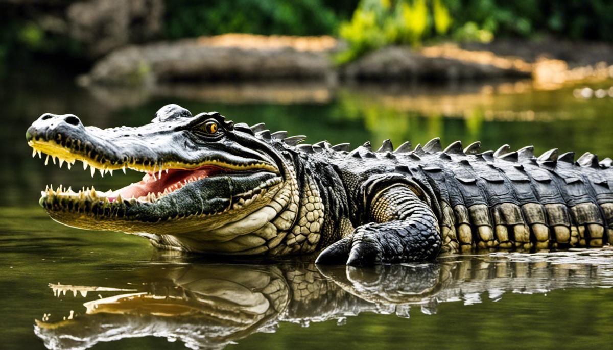 Image depicting the significance and symbolism of crocodiles in biblical references, showcasing their power and divine connection.