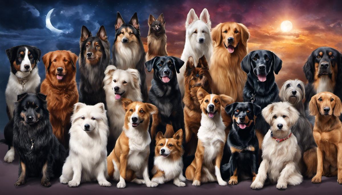 Image depicting various dog breeds, representing the diverse symbolism of dogs in dreams