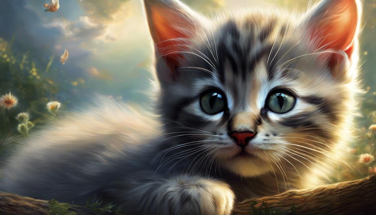 An image of a dream kitten, small and vulnerable, reflecting the themes of the text.
