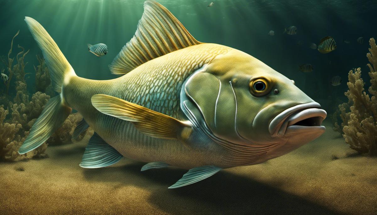 Image of a fish out of water, symbolizing discomforting unfamiliarity and maladaptive conditions in a dream narrative.