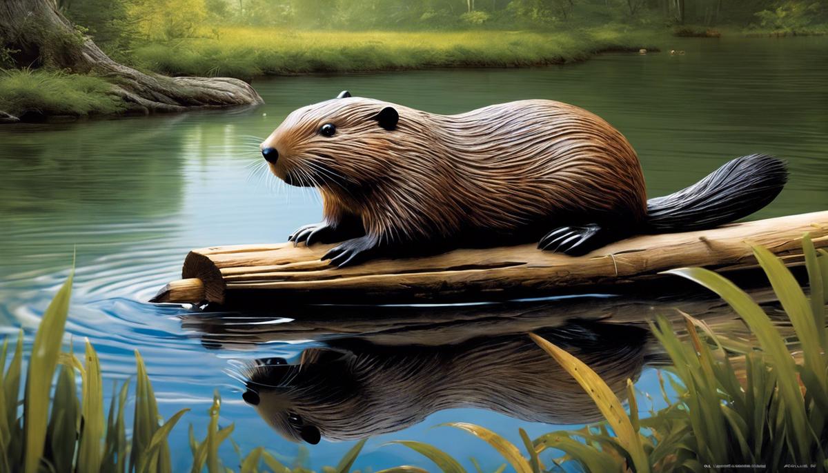 A dream featuring a beaver, symbolizing cognitive attributes and creativity.