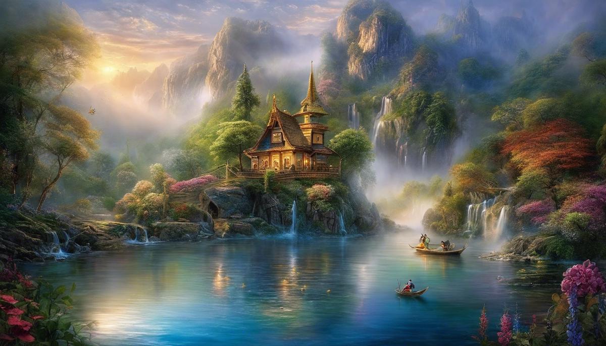 A mesmerizing image depicting the ethereal beauty of the dream world.