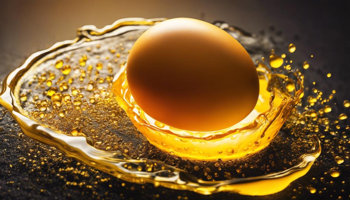 An image of an egg yolk, symbolizing potential and self-realization