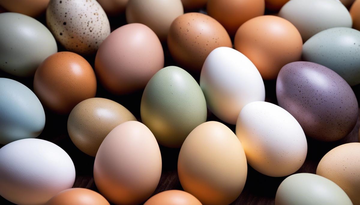 Image description: A close-up photo of eggs in different colors, representing the spiritual nuances discussed in the text.