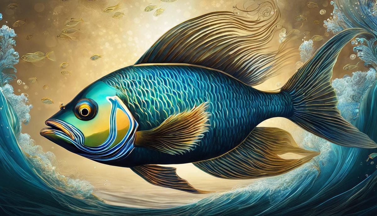 Fish swimming in the ocean, representing the symbolism of fish in dreams.