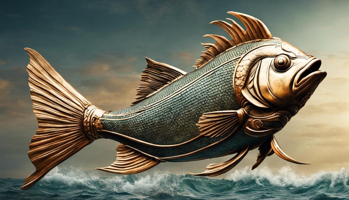 An image of a fish symbol, representing the various meanings and implications in biblical narratives.