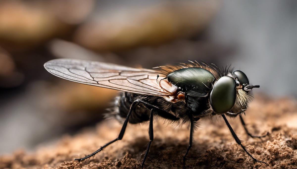 Image of flies representing decay and insignificance in biblical literature