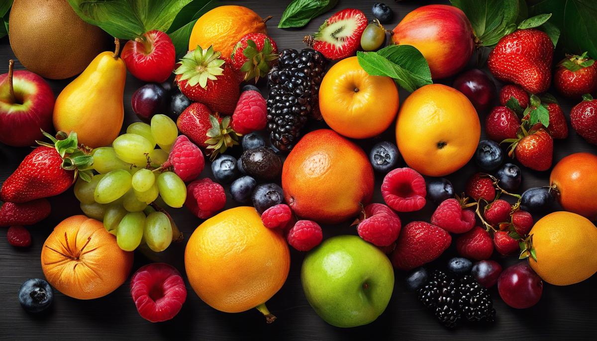 Image of colorful variety of fruits representing the dream symbolism described in the article.