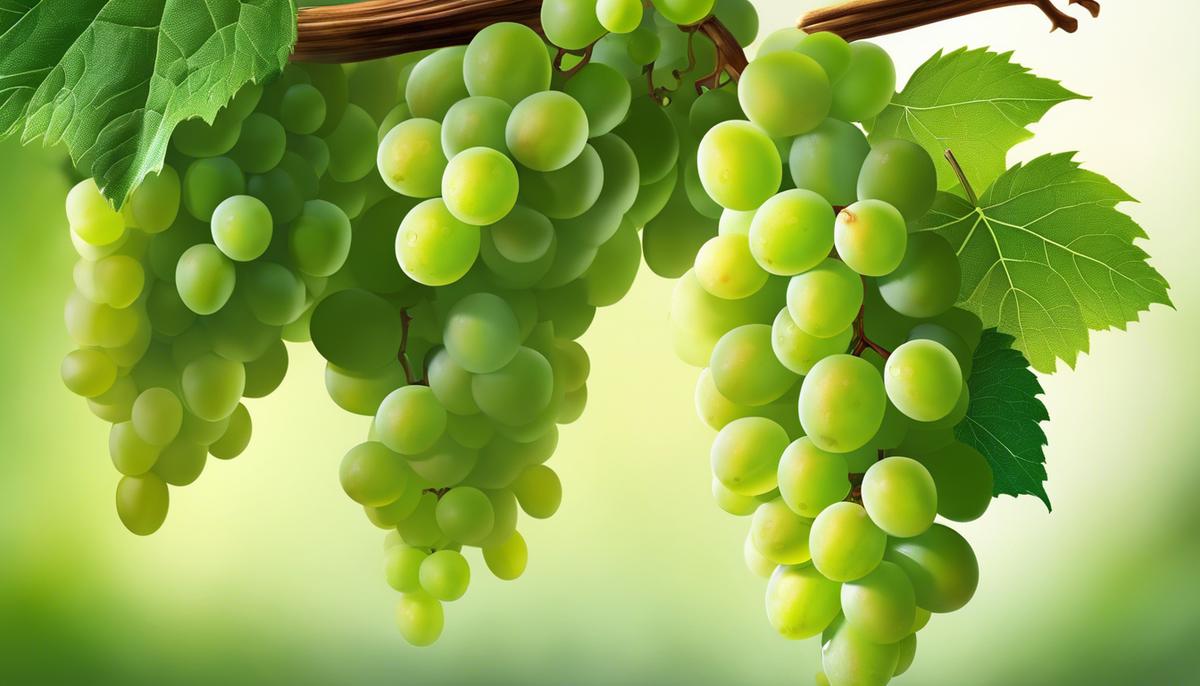 Green grapes on a vine representing the diverse and complex nature of dream symbolism