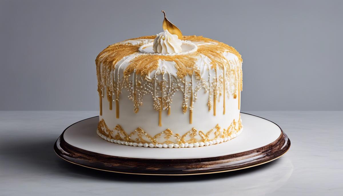 Image of a cake with icing, representing the complexity and symbolism discussed in the text.