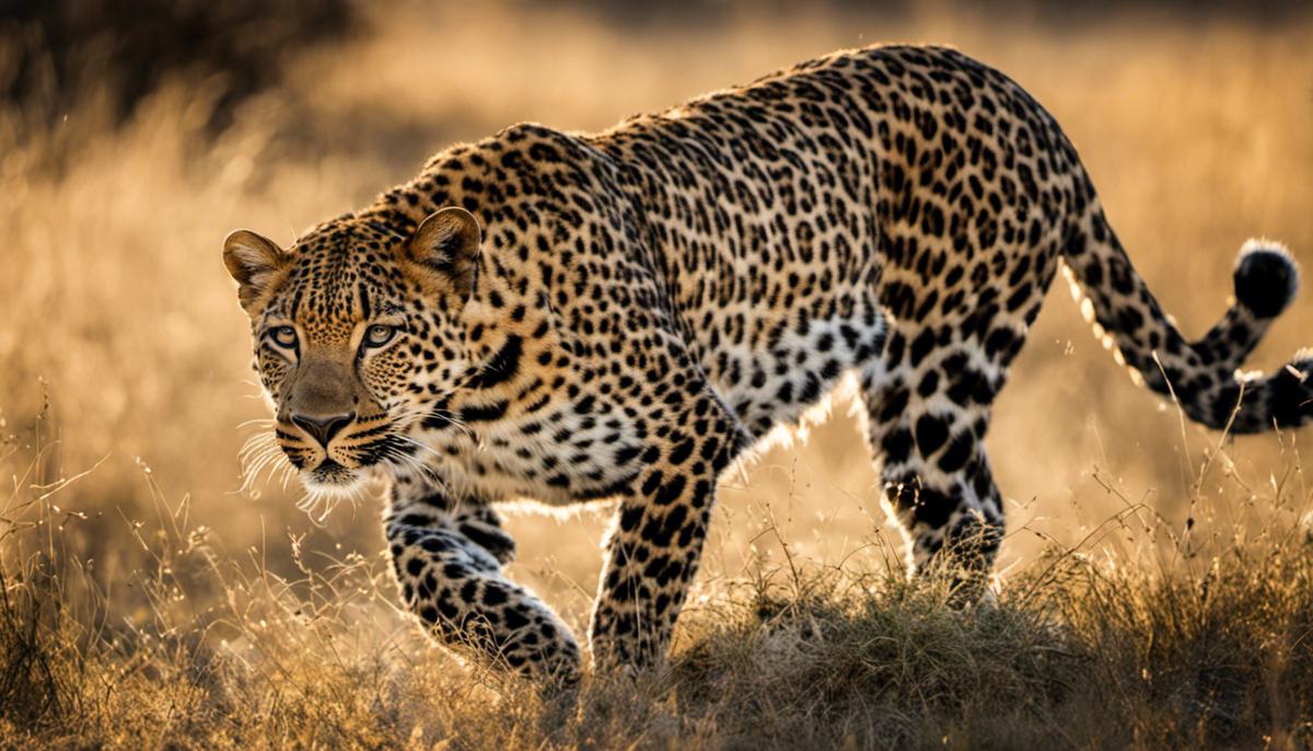 An image of a leopard in the wild, showcasing its strength and agility.