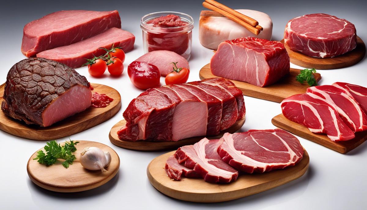 Image description: An image of meat in various forms, representing the symbolism and interpretation of meat dreams.