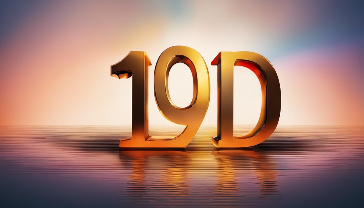 Image of the number 10 written in bold font with a gradient background.