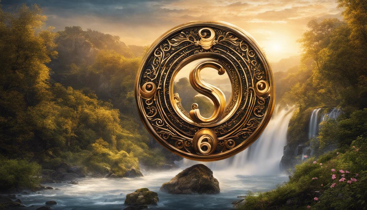 An image depicting the number 6 in a dream, symbolizing balance and harmony.