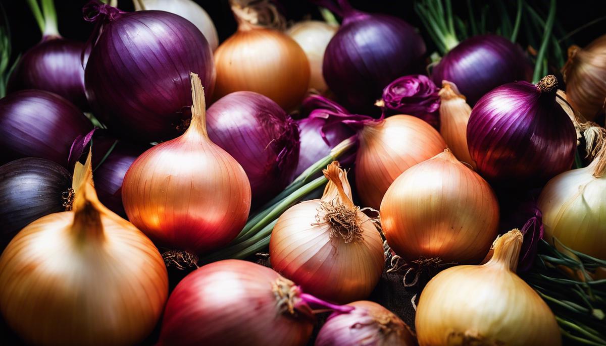 Image of onions symbolizing healing and purification in dreams