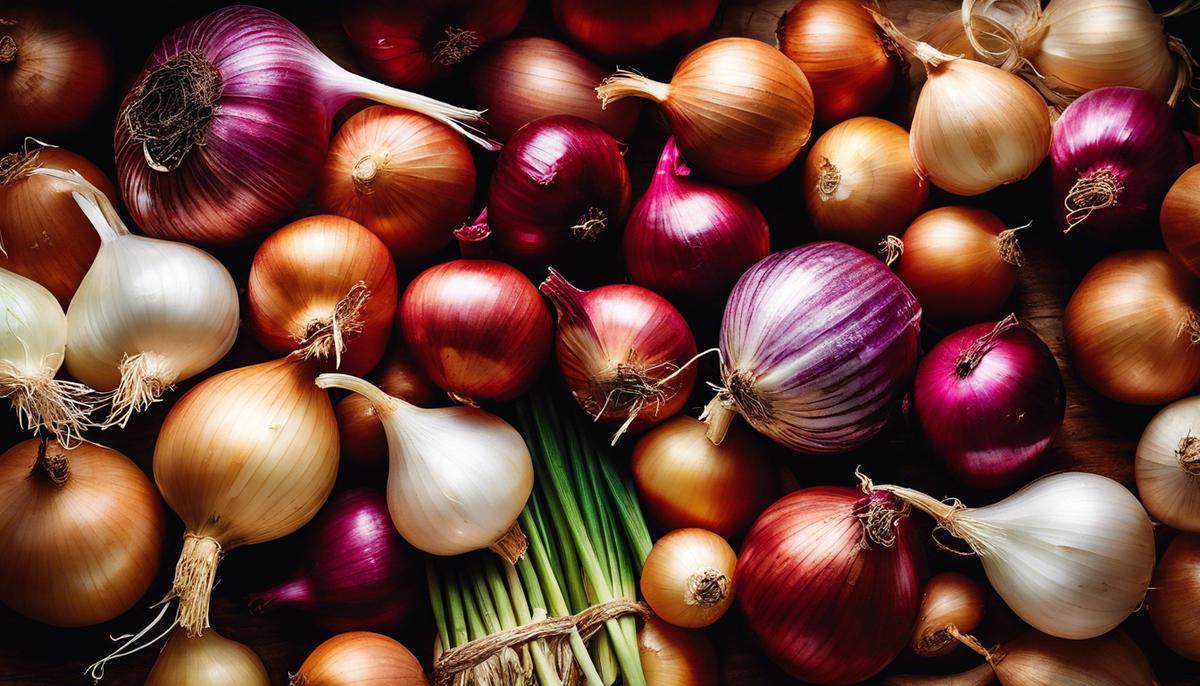 Image description: A picture of onions that represent the complex symbolism and personal transformation discussed in the text.