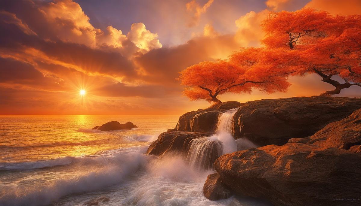 Image of orange dreams, representing spiritual wellness and guidance.
