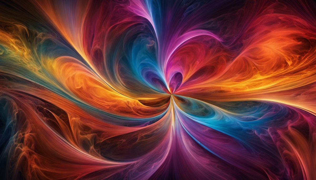 Abstract image of colors blending together, representing the complexity of dream interpretation.