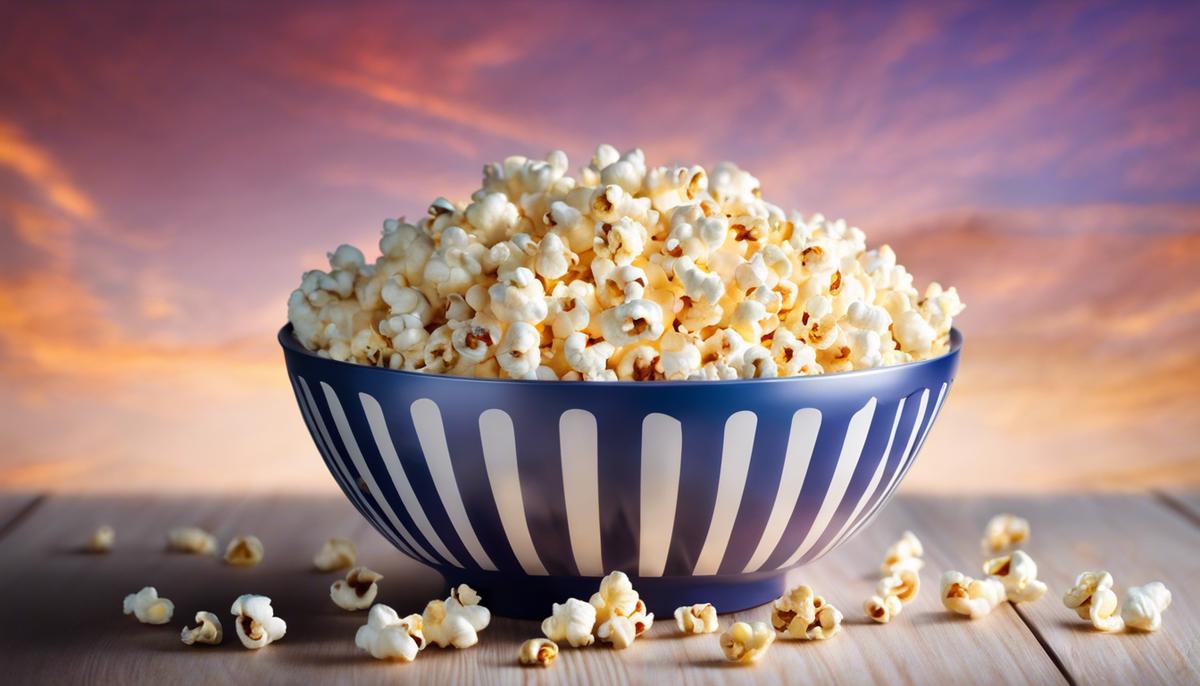 An image depicting a bowl of popcorn, symbolizing dream interpretation.