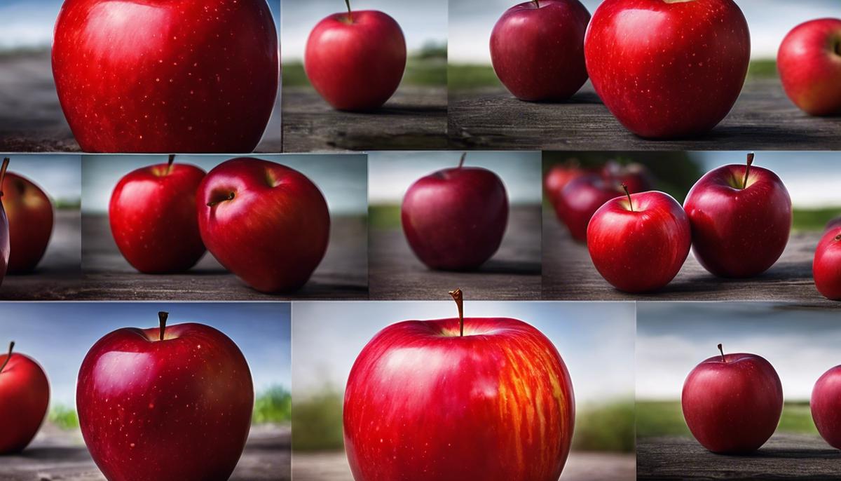 Image of a red apple symbolizing dreams, psychology, and culture