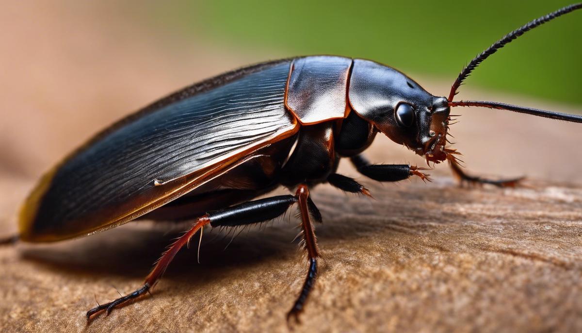 Image Description: A close-up image of a roach, highlighting its exoskeleton-clad body and its resilience.