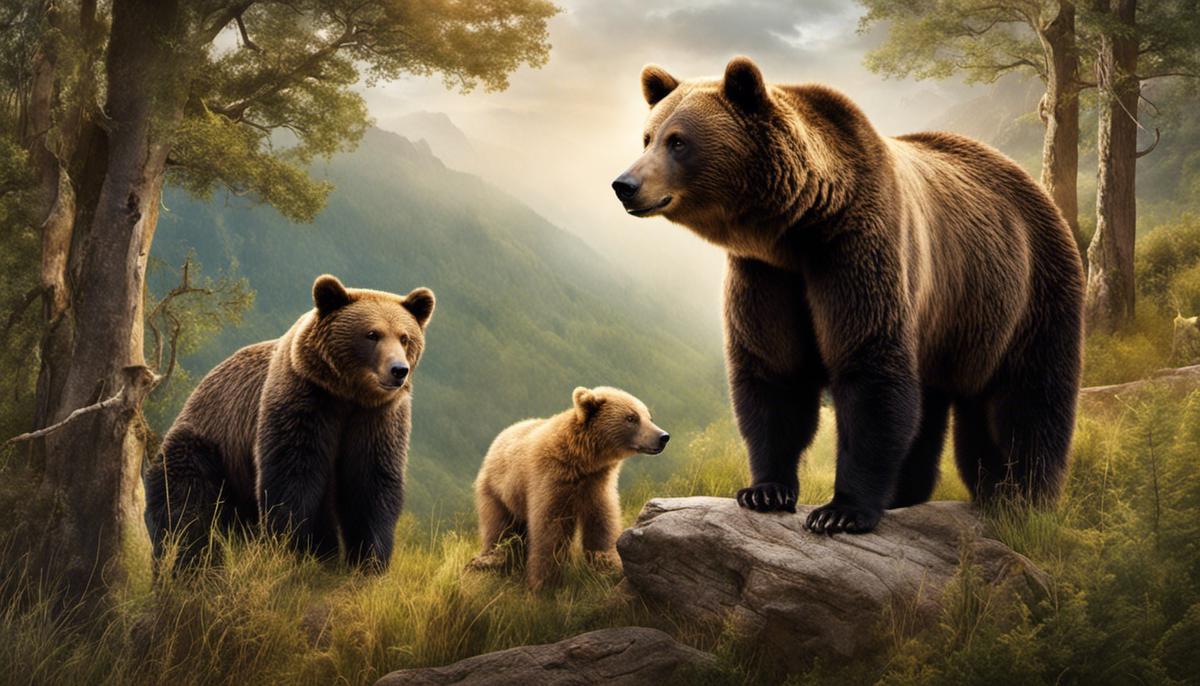 Image illustrating the diverse roles of wild animals, specifically bears, within biblical literature.