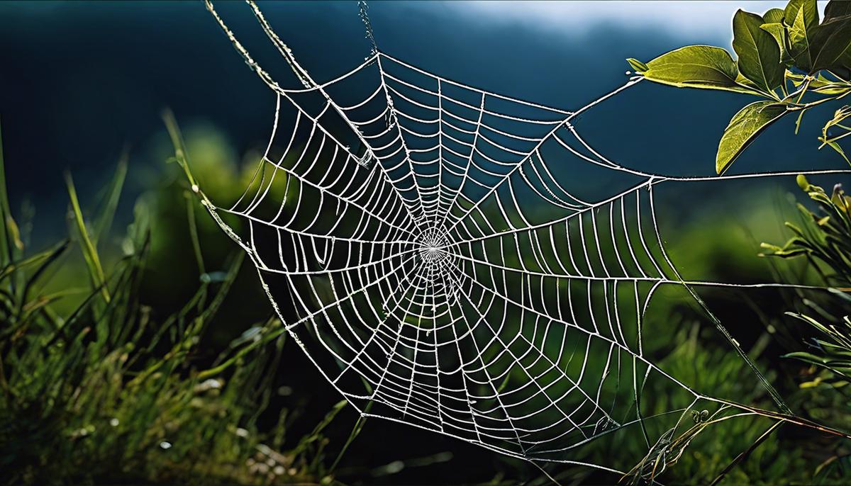 An image of spider webs, symbolizing the complexity and depth of dreams