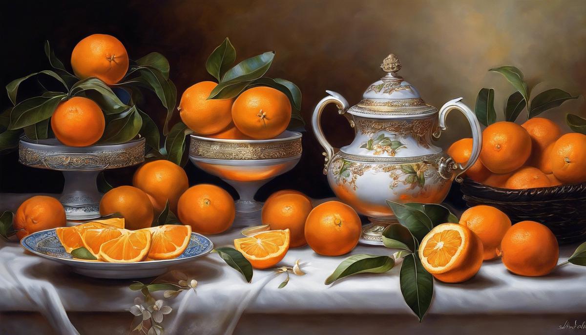 An image of oranges, symbolizing abundance, health, and human connections in dreams