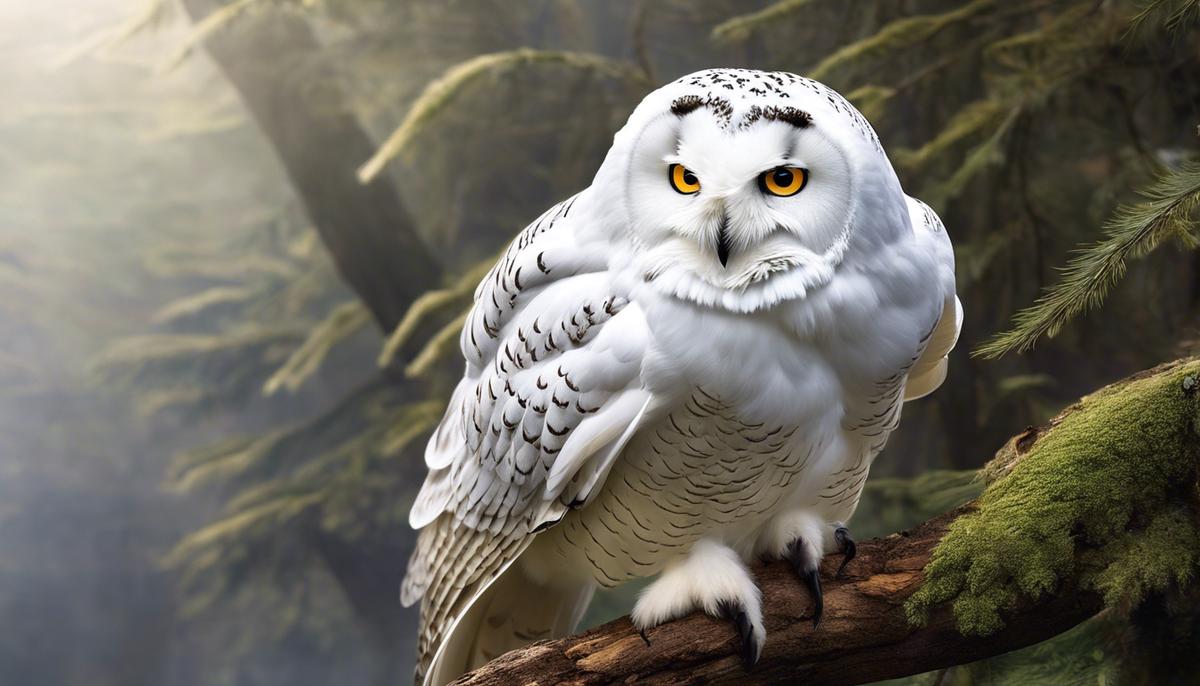 An image of a white owl, symbolizing its profound meanings and associations in biblical symbolism for visual representation.