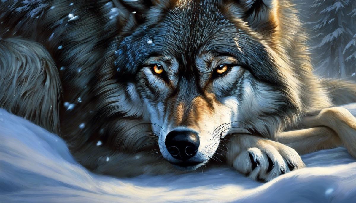 Image depicting the mystery and intensity of wolf attack dreams